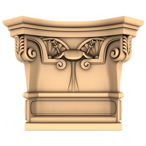 Majestic Corinthian Capital 3D STL Model