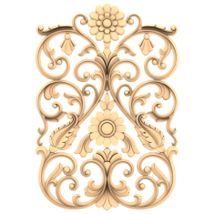 Blommig elegansrelief