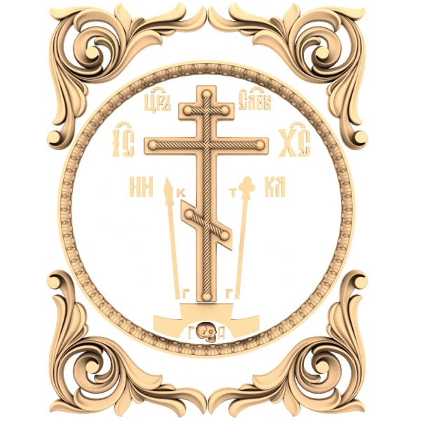 Guardian Cross 3D STL მოდელი CNC როუტერისთვის