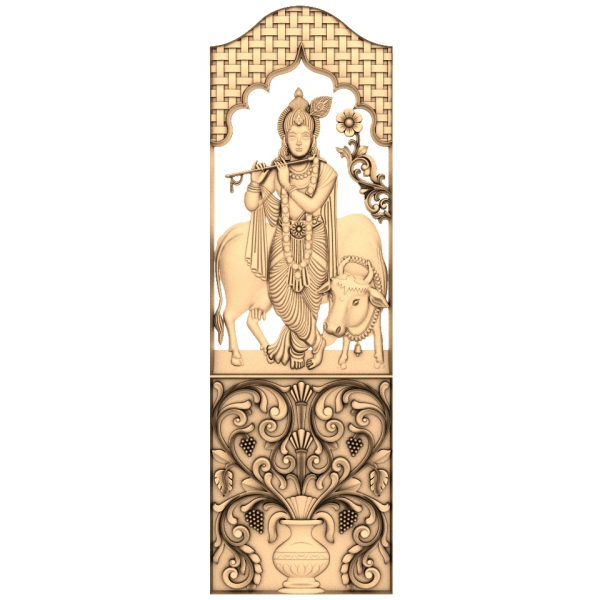 Krishna Harmony Panel 3D Model STL dla CNC