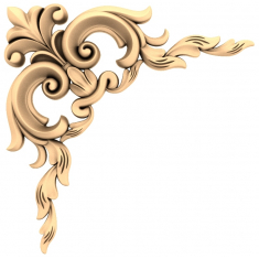 Floral Swirl Corner D?cor
