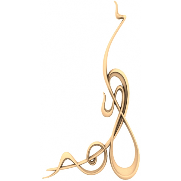 Spiral Elegance 3D Model for CNC and Printing