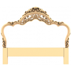 Čelo postele s květinovou elegancí