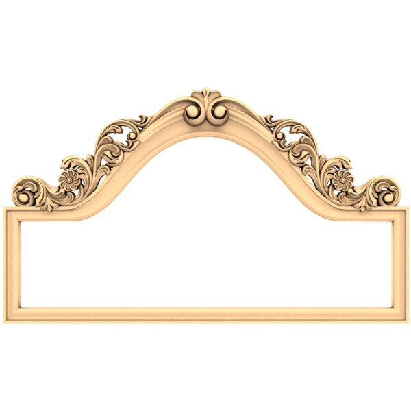 Regal Floral Arch 3D STL Model for CNC Router Regal Floral Arch 3D STL Model for CNC Router