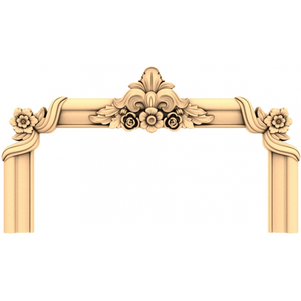 Květinový elegantní rám 3D STL model pro CNC Květinový elegantní rám 3D STL model pro CNC