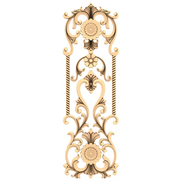Floral Elegance Decorative 3D STL Model Floral Elegance Decorative 3D STL Model