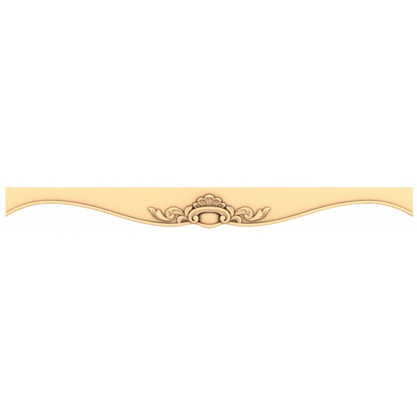 Ornate Scalloped Panel 3D Model for CNC