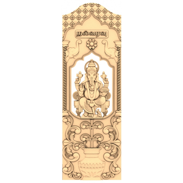 Ganesh Serenity Panel 3D reliéf pro CNC