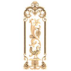 Majestätisk Rooster Scroll