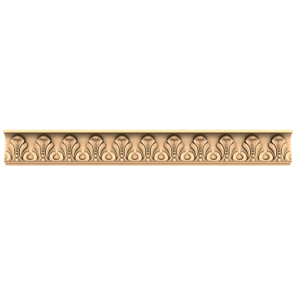 Ornate Acanthus Frieze 3D Model for CNC