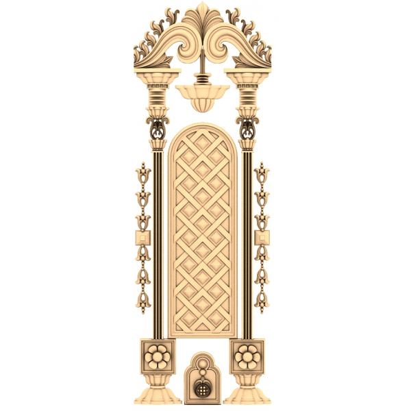 Opulentní příhradový 3D model STL pro CNC Opulentní příhradový 3D model STL pro CNC