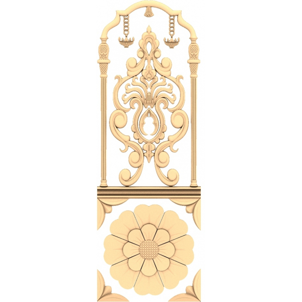 Vintage Elegance Panel - Exquisite CNC 3D Model Vintage Elegance Panel - Exquisite CNC 3D Model