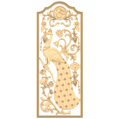 Regal Peacock Panel