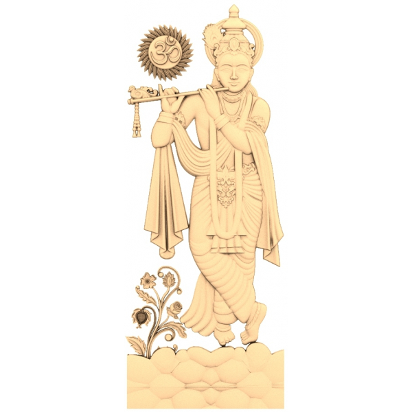 Božská harmonie - 3D STL CNC model Pána Krišny