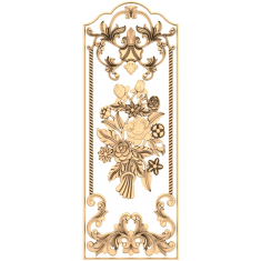 Blommig elegansrelief