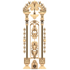 Majestätiska Fleur-de-Lis panel