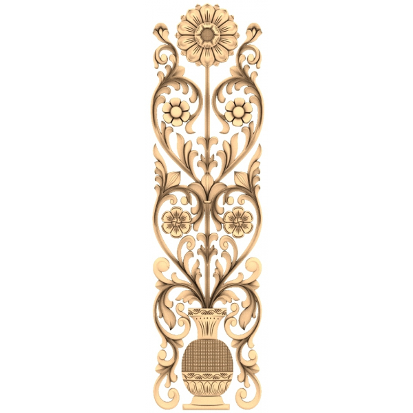 Pannello di eleganza floreale squisita modello 3D per CNC Pannello di eleganza floreale squisita modello 3D per CNC