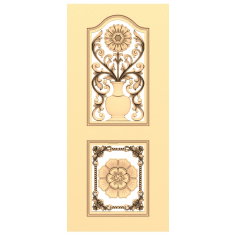 Blommig harmonipanel