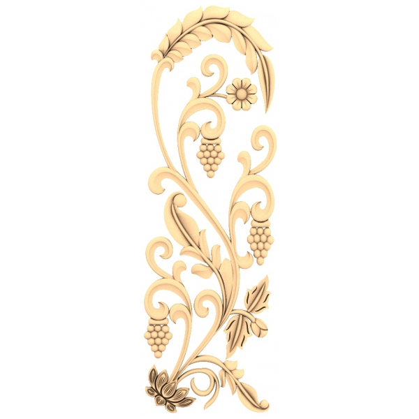 Flourishing Vines 3D STL Model for CNC Flourishing Vines 3D STL Model for CNC
