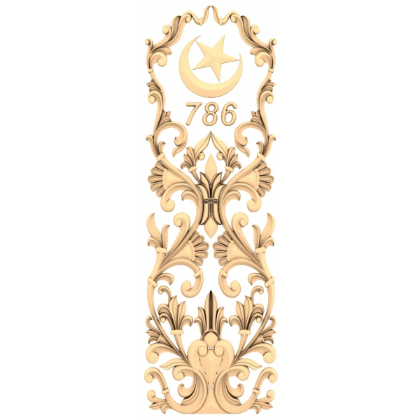 Modello STL 3D Crescent Elegance per router CNC Modello STL 3D Crescent Elegance per router CNC