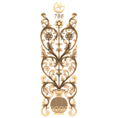 Blommig Grace Panel