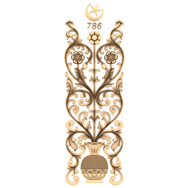 Nádherný 3D STL model panelu Floral Grace Panel Nádherný 3D STL model panelu Floral Grace Panel