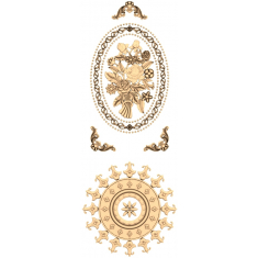 Blommig elegans & Regal Emblem Set