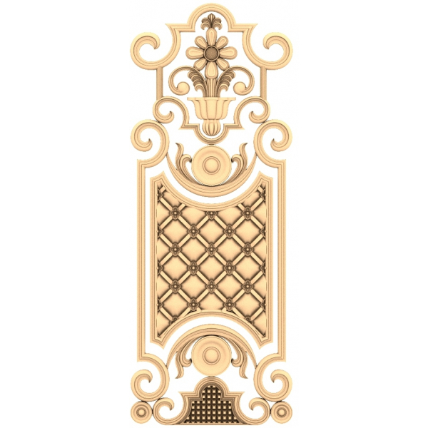 Ozdobný panel elegance pro CNC a 3D tisk Ozdobný panel elegance pro CNC a 3D tisk
