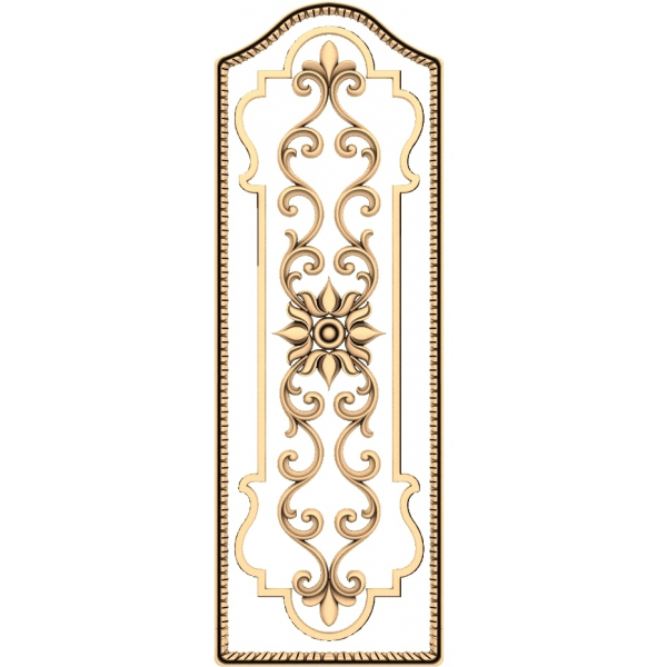 Ornate Elegance դեկորատիվ վահանակի 3D մոդել CNC-ի համար