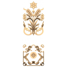 Blommig Elegance Dekorativ Panel
