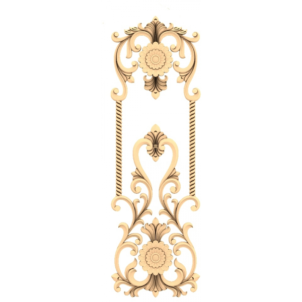 Overdådig Floral Elegance 3D STL-model til CNC Overdådig Floral Elegance 3D STL-model til CNC