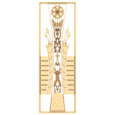 Blommig harmonipanel