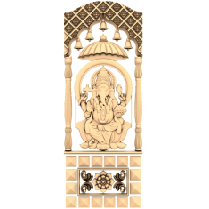 Gudomlig Ganesha Relief
