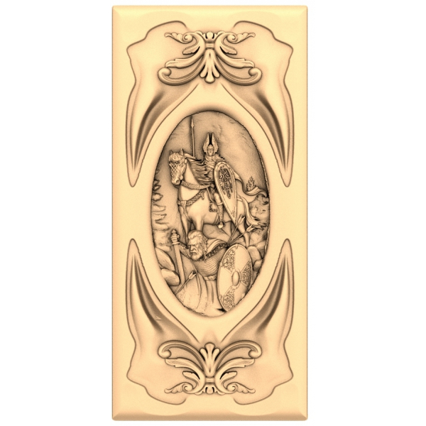 Knight's Valor Panel 3D STL for CNC Routers Knight's Valor Panel 3D STL for CNC Routers