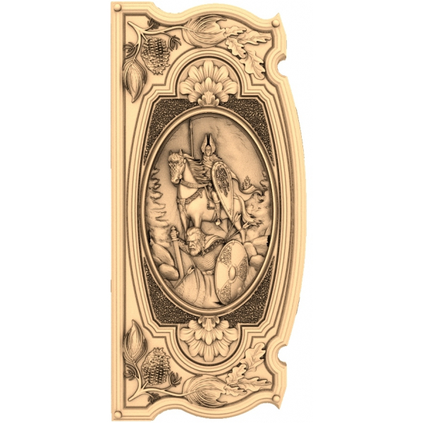 Knight's Valor Panel 3D STL Model for CNC Knight's Valor Panel 3D STL Model for CNC