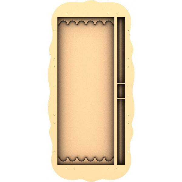 Elegance Frame Panel 3D STL Model til CNC Router Elegance Frame Panel 3D STL Model til CNC Router