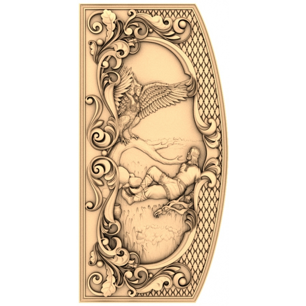 Slavic Folklore Panel 3D Model for CNC