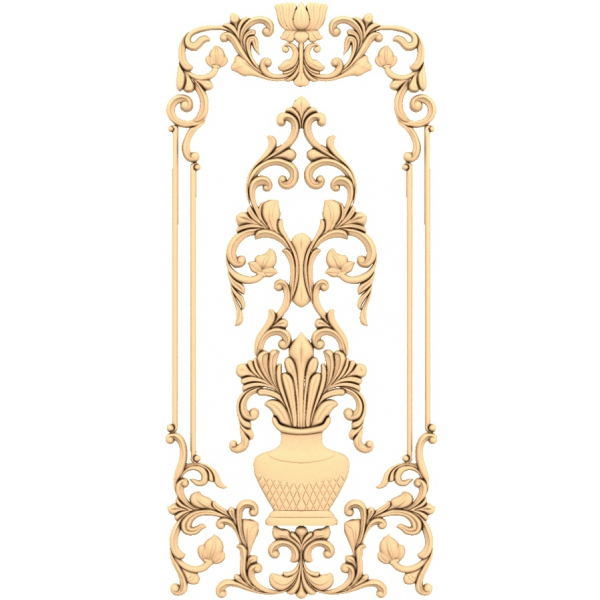 Blooming Vase Decorative 3D Model for CNC Blooming Vase Decorative 3D Model for CNC