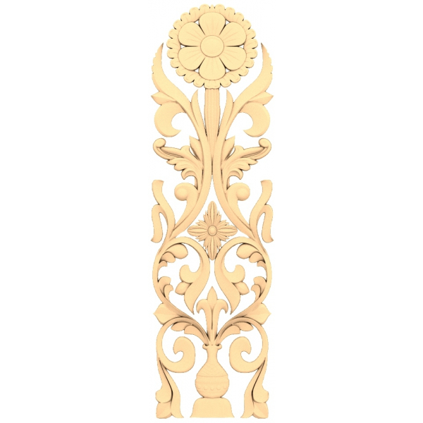 Floral Elysium 3D STL Model for CNC