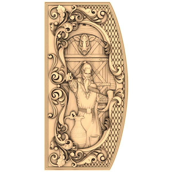 Modello 3D STL per CNC del taverniere medievale | Scarica ora