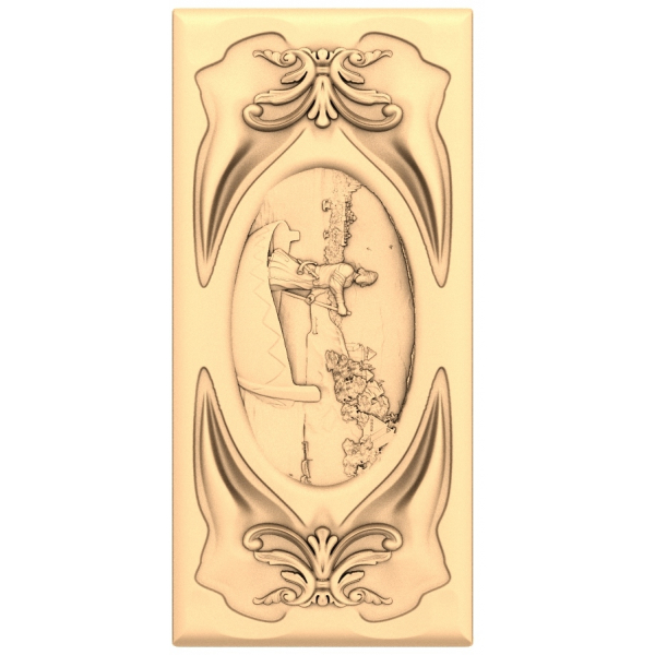 Art Nouveau Elegance - Model 3D STL pentru CNC Art Nouveau Elegance - Model 3D STL pentru CNC