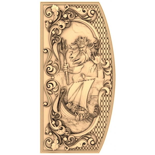 Neptune's Voyage 3D Relief STL Model