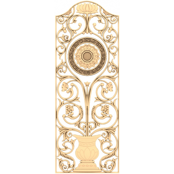 Ornamental Bloom - Vynikající 3D STL model pro CNC routery Ornamental Bloom - Vynikající 3D STL model pro CNC routery