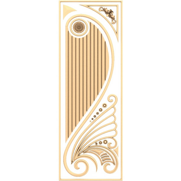 Graceful Swirl Panel 3D STL-modell för CNC-träsnideri Graceful Swirl Panel 3D STL-modell för CNC-träsnideri