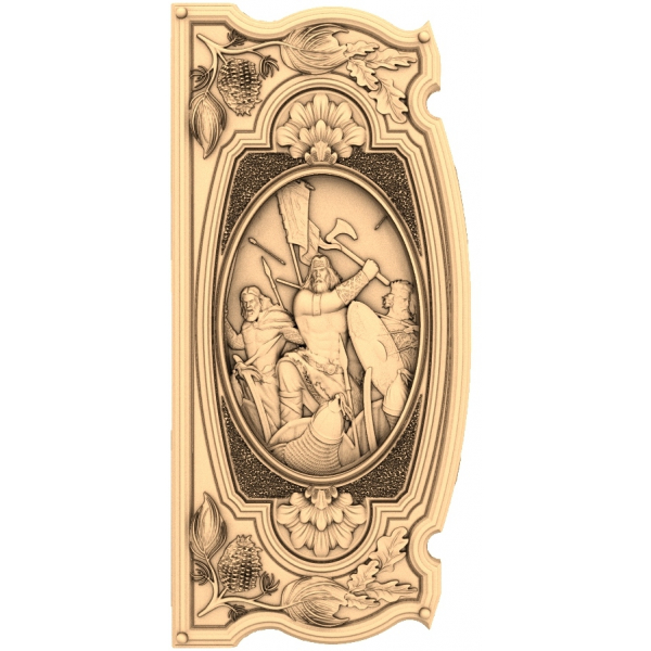 Warriors' Oak Relief 3D STL Model for CNC Warriors' Oak Relief 3D STL Model for CNC