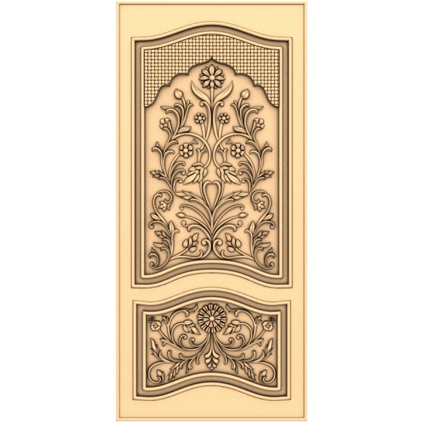 Floral Elegance 3D Relief Model for CNC
