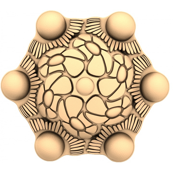 Floral Harmony 3D STL Decor Model for CNC Floral Harmony 3D STL Decor Model for CNC