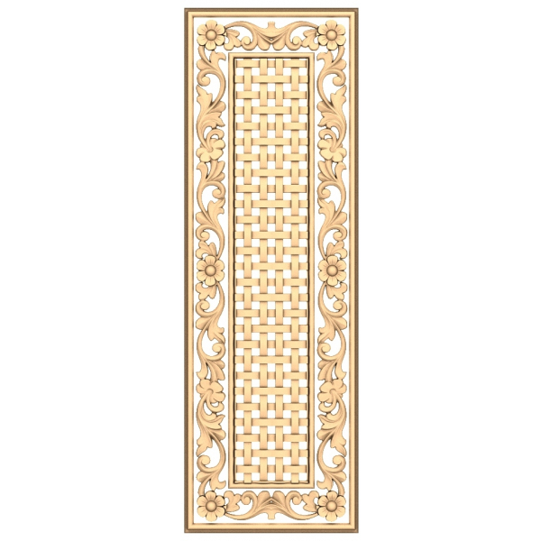 Floral Weave STL Model for CNC Routers Floral Weave STL Model for CNC Routers