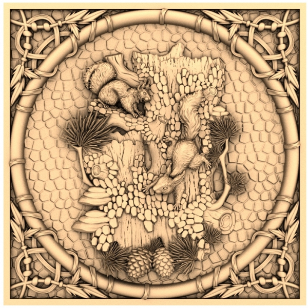 Model Forest Harmony 3D STL pentru CNC Model Forest Harmony 3D STL pentru CNC
