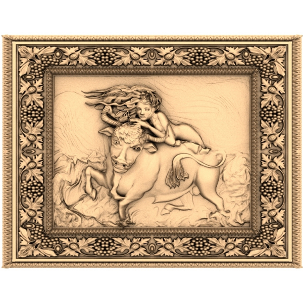 Europa and the Bull 3D Relief Model Europa and the Bull 3D Relief Model